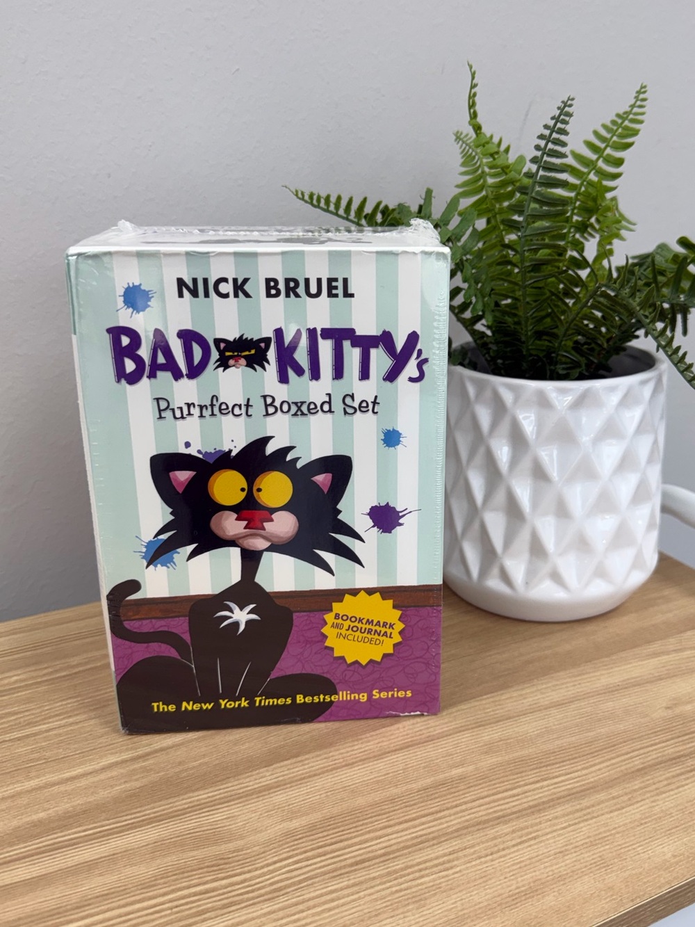 NWT Bad Kitty's Purrfect Boxed Set by Nick Bruel Kids Reading Book gift